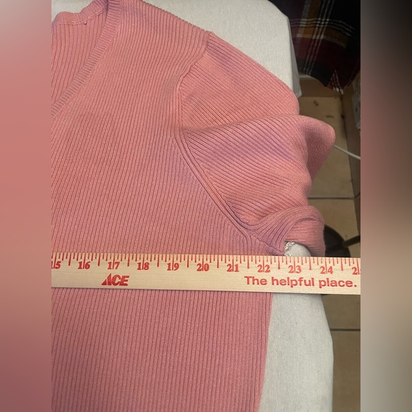 Worthington Women’s V Neck Knit Sweater Blouse Pink 3X. New w tag - Picture 7 of 9